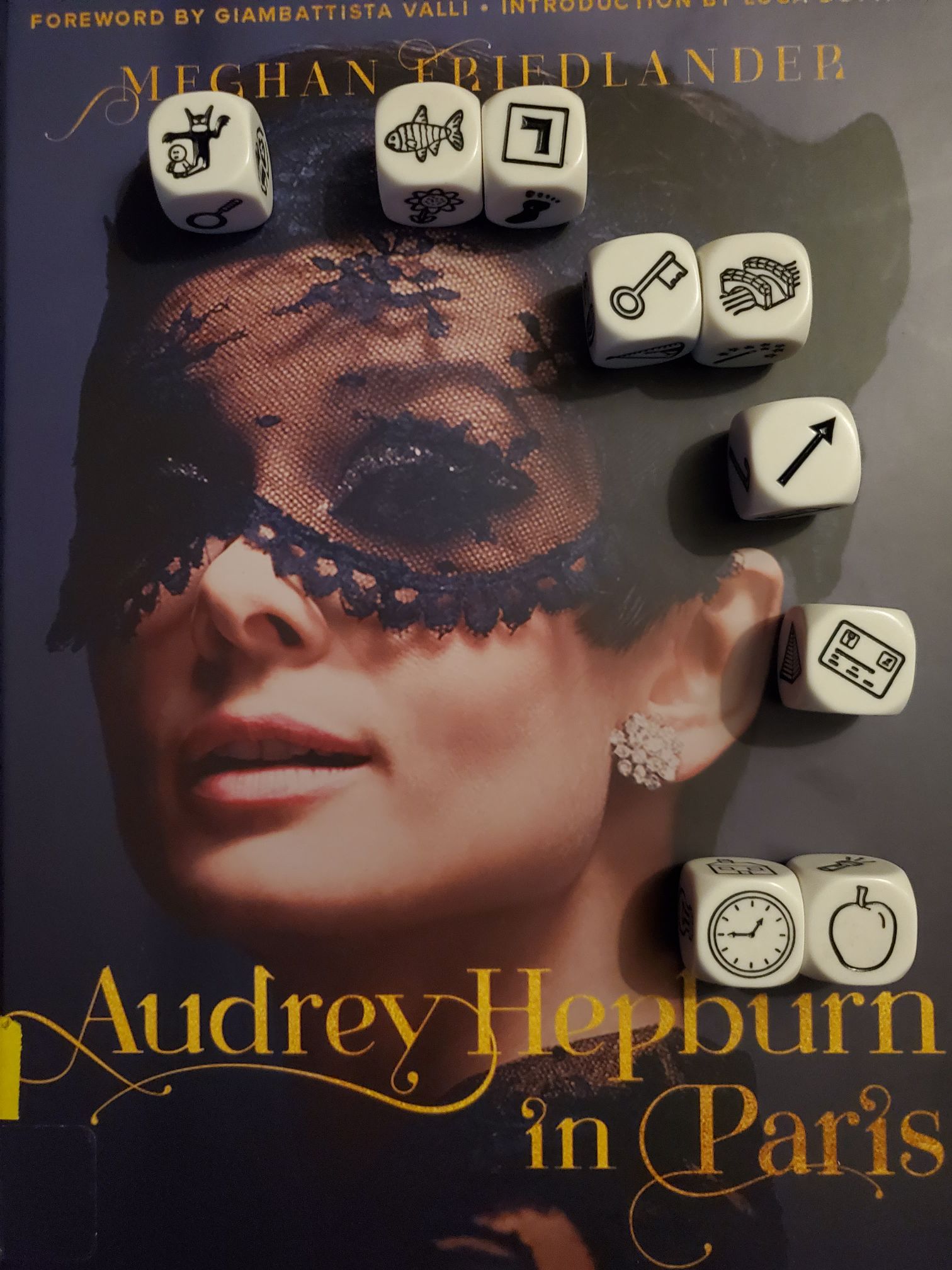 Story Cubes on top of Audrey Hepburn in Paris