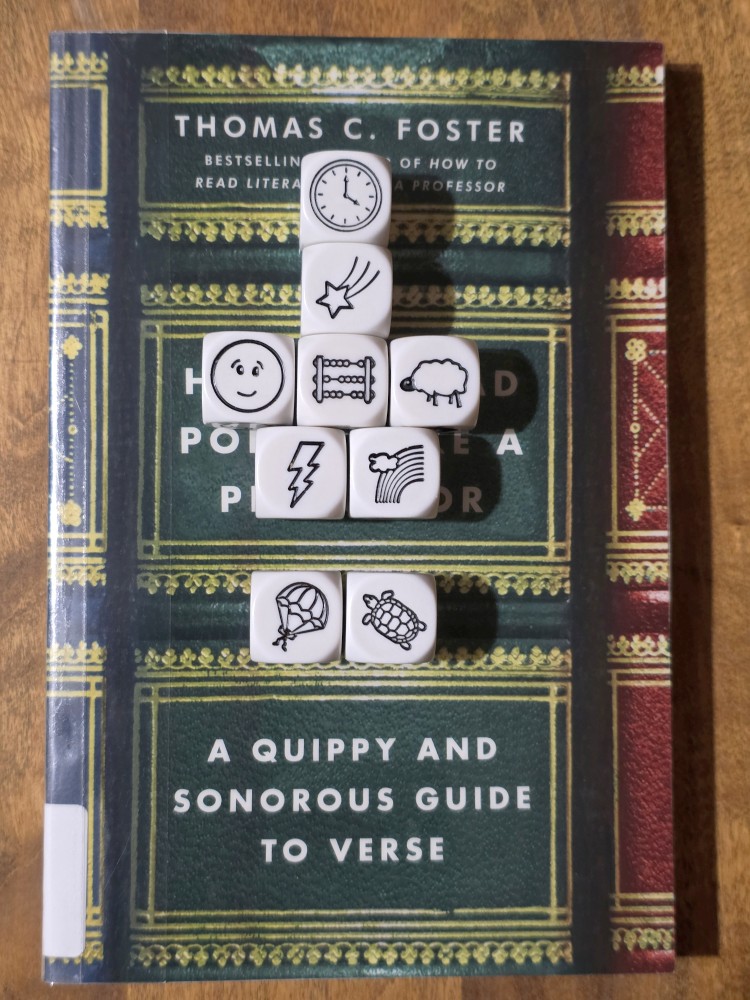 Story Cubes story on top of How to Read Poetry Like a Professor by Thomas C. Foster